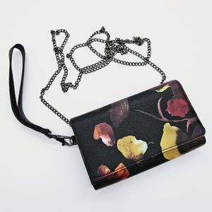 MIA & LUCA | floral wallet clutch with chain
